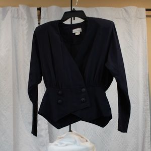 Betsy Things Vintage 80s Navy Pant Suit